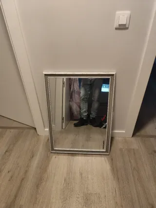 Espejo decorativo madera y cristal 58x78cm