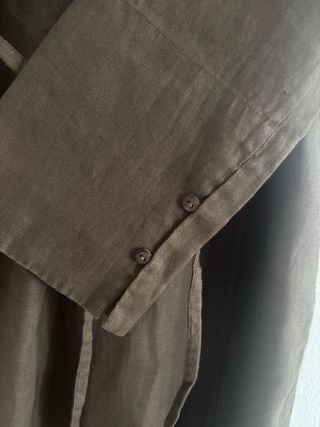 Vestido Massimo Dutti verde oliva Talla XS