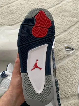 Jordan 4 Taglia 38 Blu Bianco