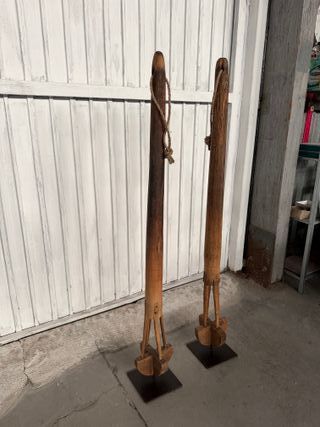 Pareja Talla Madera antigua
