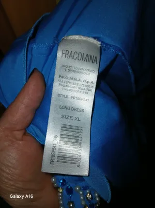Abito Fracomina Blu Stile Impero Elegante