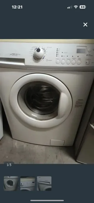 Lavadora Carga Frontal Blanca