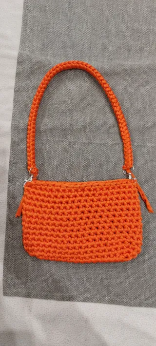 Borsetta uncinetto arancione
