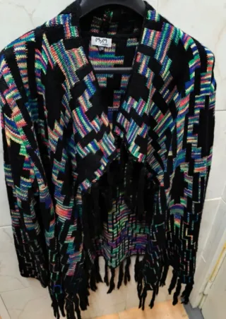 Chaqueta MYM negra multicolor Talla L/XL