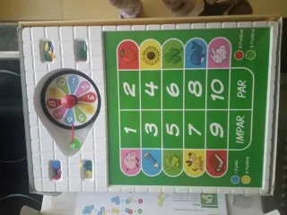 Ruleta infantil DINOVA Asociación números y colore