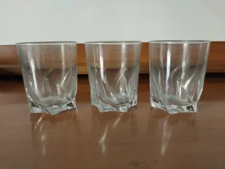 5 vasos de cristal