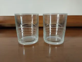 5 vasos de cristal