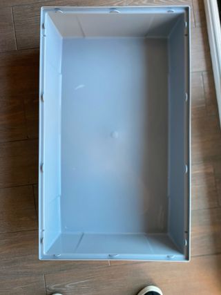 Jaula para roedores azul y gris