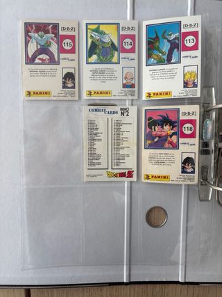 77 Cartas Dragon Ball Z Combat Cards
