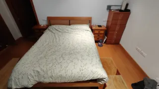 Cama matrimonio + 3 muebles madera