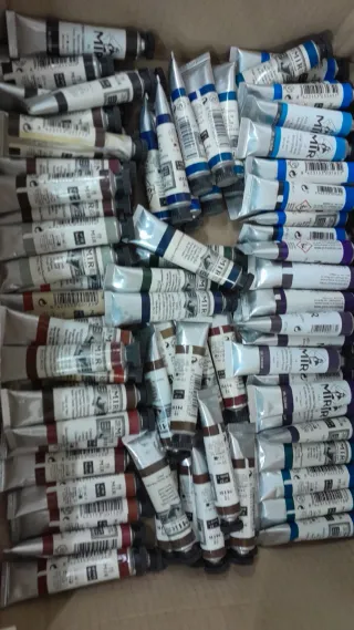 200 tubos óleo MIR 20Gr Colores Varios