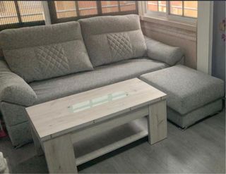 Sofá Cama Gris Tela