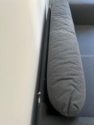 Sofá Cama Gris Pequeño