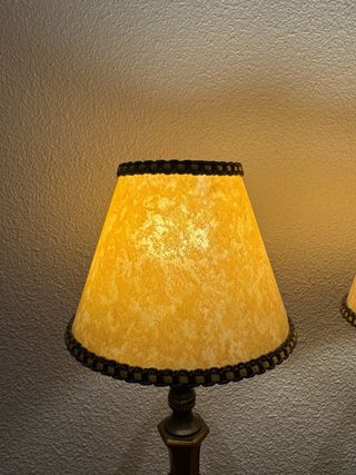 Juego de 2 lámparas de mesa beige