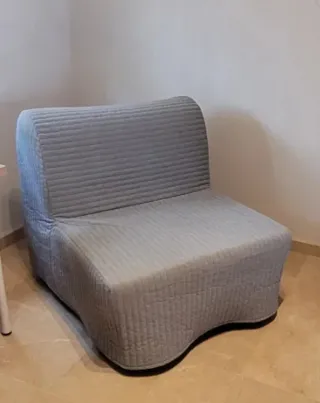 Sofá Cama Ikea Gris Tela