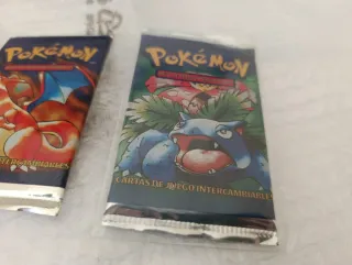 3 Sobres Pokémon Base Set 1999 Español( 1 Heavy)