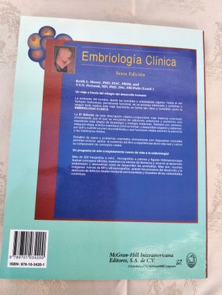 Libro Embriologia clinica. 6 edicion