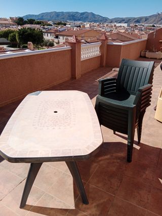 Mesa y 6 Sillas Jardín Plástico