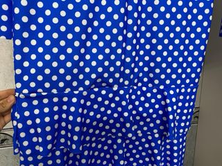 Traje Flamenca Azul Lunares