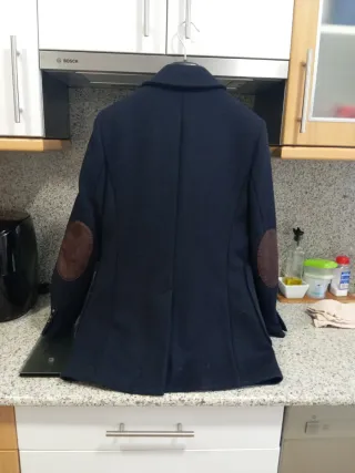 Chaqueta de lana azul