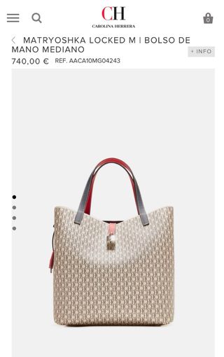 Bolso Carolina Herrera Matryoshka Locked Beig/Rosa