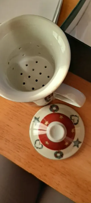 Tazza tisane porcellana decorata