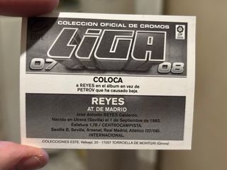 Cromo Reyes La Liga 07/08