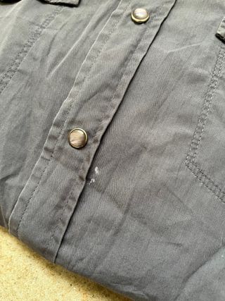 Camicia Diesel Stile Western Grigia L