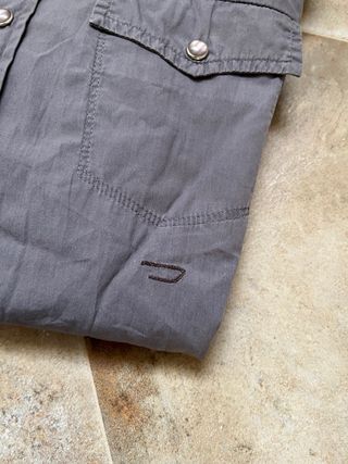 Camicia Diesel Stile Western Grigia L