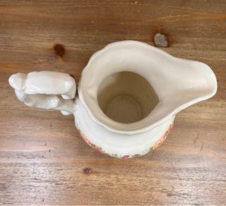 Antigua jarra y palangana inglesa en loza años 40