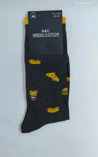 Calcetines con dibujos de pizza