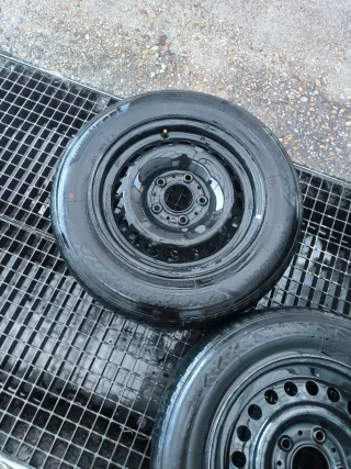 2 llantas bmw 15 cubo hierro