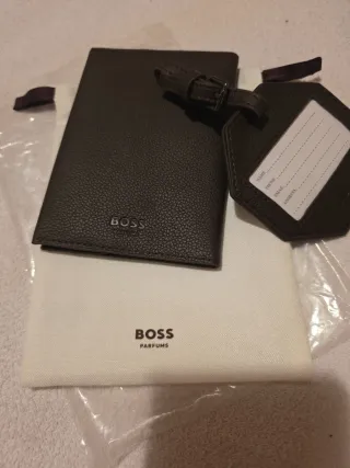 Funda Pasaporte BOSS Marrón