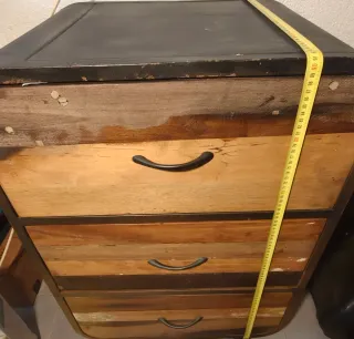 Cajonera Teca 3 Cajones Pilma