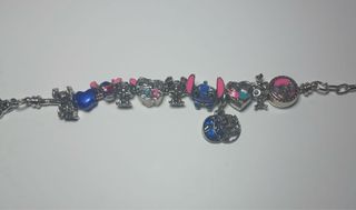 Dos pulseras de Stitch estilo Pandora