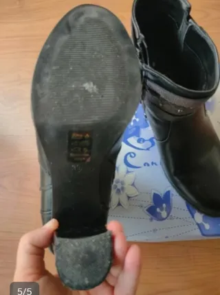 Botines tacón negros talla 39