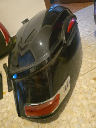 Maleta Chopper Derecha Negra