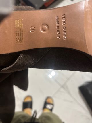 Stivali donna vero cuoio marrone