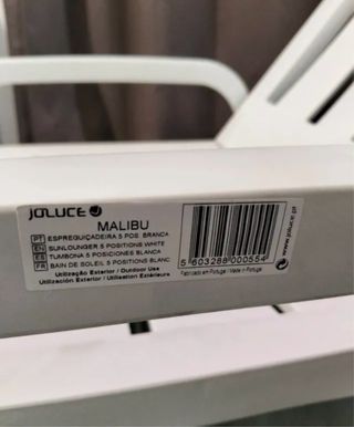 Tumbona 190x66 cm con Reposabrazos у 4 Posiciones