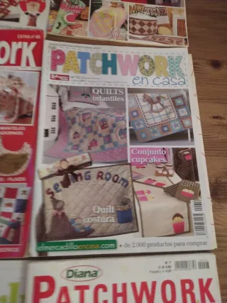 Lote 9 revistas patchwork