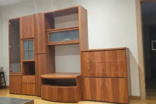 Mueble Comedor Madera y Cristal