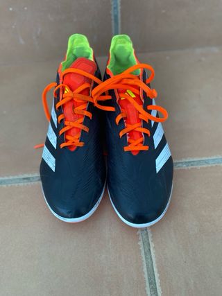 Botas fútbol Adidas Predator Negras Naranja