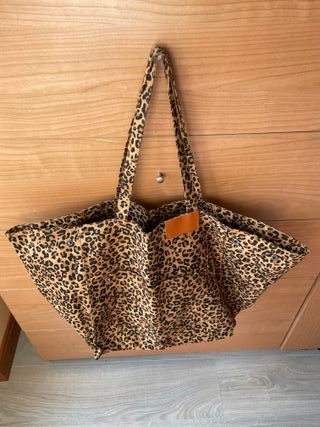 Bolso Tote Leopardo Maxi