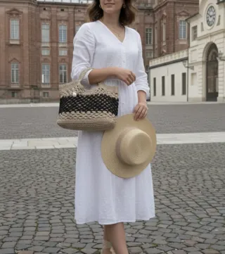 Borsetta uncinetto con ciondolo gufetto