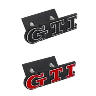 Emblema GTI Parrilla Delantera Rojo o Negro