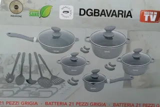 Batteria pentole DGBAVARIA grigio