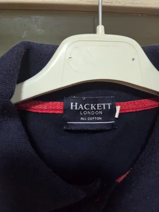 Camisa Polo Hackett London Hombre Azul