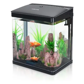 Acuario y decoración 14L  Nobleza SOLO UN AÑO!!