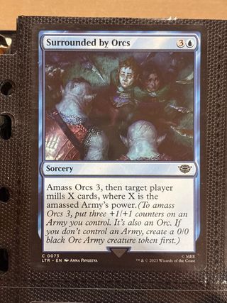 Lote 34 Cartas Magic Azules LOtR