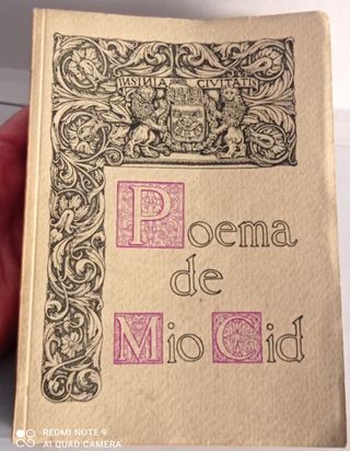 libro ” Poema de Mio Cid ” del año 1955